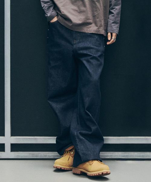 MAISON MINED(メゾンミネド)の「LOW BAGGY PANTS INDIGO(デニムパンツ・メンズ・その他・SMALL/MEDIUM/LARGE)」の5枚目の写真