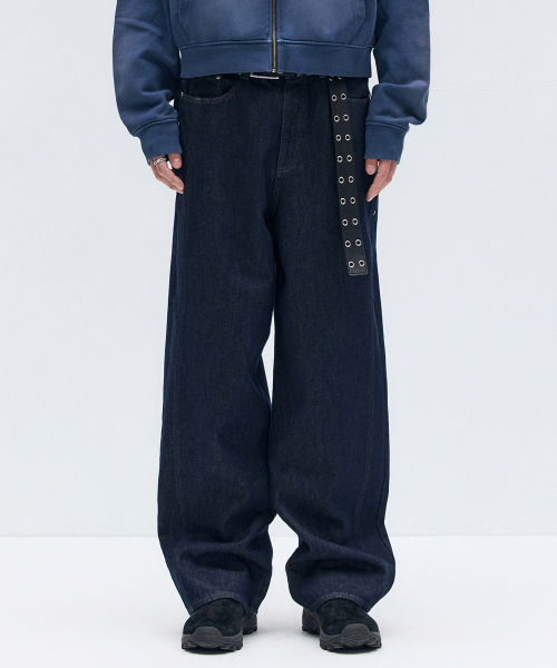 MAISON MINED(メゾンミネド)の「LOW BAGGY PANTS INDIGO(デニムパンツ・メンズ・その他・SMALL/MEDIUM/LARGE)」の6枚目の写真