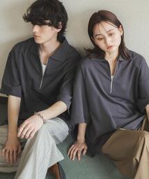 SENSE OF PLACE by URBAN RESEARCH | ダンボールポンチハーフジップショートスリーブTシャツ(Tシャツ/カットソー)