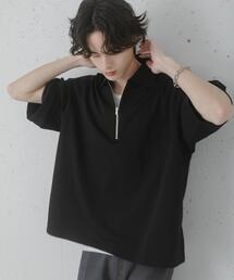 SENSE OF PLACE by URBAN RESEARCH | ダンボールポンチハーフジップショートスリーブTシャツ(Tシャツ/カットソー)