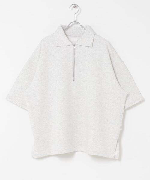 SENSE OF PLACE by URBAN RESEARCH(センスオブプレイスバイアーバンリサーチ)の「ダンボールポンチハーフジップショートスリーブTシャツ(Tシャツ/カットソー・メンズ・イエロー/ライトグレー/チャコールグレー/ブラック・LARGE/MEDIUM)」の22枚目の写真