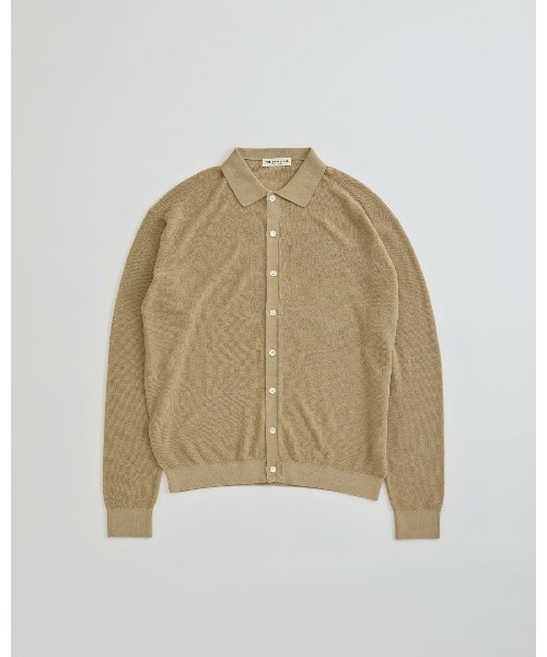 THE SHINZONE(ザ シンゾーン)の「POLO KNIT CARDIGAN 26MMSNI05(カーディガン/ボレロ・レディース・ブルー/ベージュ/ブラック・FREE)」の1枚目の写真