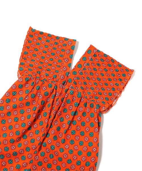 BREEZE(ブリーズ)の「シャーリングオーバーオールキャミソールセット(サロペット/オーバーオール・キッズ・オレンジ/ブラック・90/100/110/120/130/140/80)」の10枚目の写真