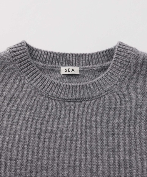 SEA(シー)の「ウール クルーネックニット(ニット/セーター・レディース・ピンク/ホワイト/グレー/ブルー・ONE SIZE)」の11枚目の写真
