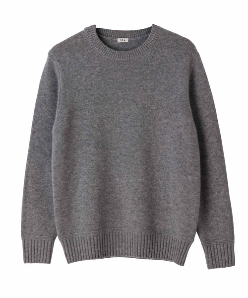 SEA(シー)の「ウール クルーネックニット(ニット/セーター・レディース・ピンク/ホワイト/グレー/ブルー・ONE SIZE)」の14枚目の写真