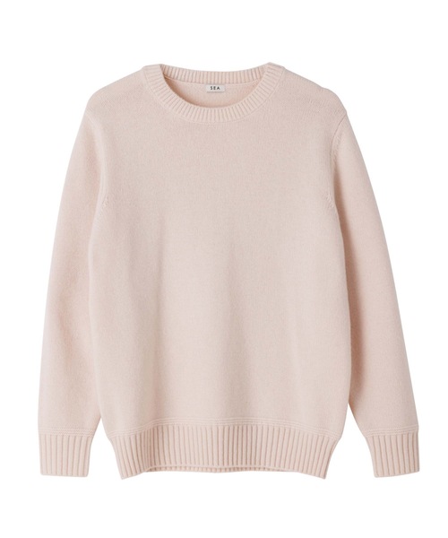 SEA(シー)の「ウール クルーネックニット(ニット/セーター・レディース・ピンク/ホワイト/グレー/ブルー・ONE SIZE)」の15枚目の写真