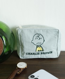 SNOOPY（スヌーピー）の「SNOOPY スヌーピー スクエアポーチ アップリケ刺繍（ポーチ）」