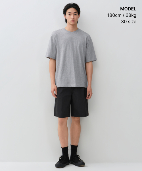 MUSINSA STANDARD（ムシンサスタンダード）の「[クールタンダード] ナイロンストレッチバンディングショーツ [ブラック]（その他パンツ・メンズ・その他・26/28/30/32/34/36/38/40/42）」の7枚目の写真