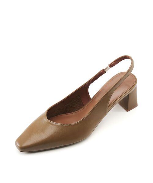 SPUR(シュプール)の「Rossan V-Cutスリングバックパンプス5.5cm -VS9005(3color)(サンダル・レディース・アイボリー/ベージュ/ブラック・22.5cm/23.5cm/23cm/24.5cm/24cm/25cm)」の3枚目の写真
