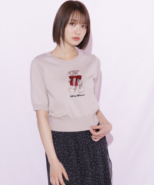 JILL by JILL STUART(ジルバイジルスチュアート)の「〈BEARシリーズ〉モチーフニット(ニット/セーター・レディース・ピンク/ホワイト/ネイビー・FREE)」の16枚目の写真