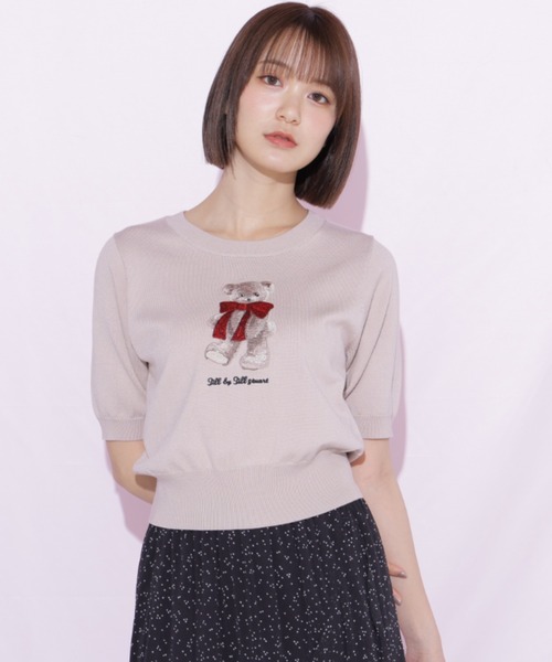 JILL by JILL STUART(ジルバイジルスチュアート)の「〈BEARシリーズ〉モチーフニット(ニット/セーター・レディース・ピンク/ホワイト/ネイビー・FREE)」の13枚目の写真