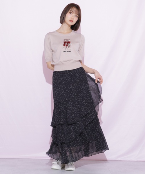 JILL by JILL STUART(ジルバイジルスチュアート)の「〈BEARシリーズ〉モチーフニット(ニット/セーター・レディース・ピンク/ホワイト/ネイビー・FREE)」の17枚目の写真