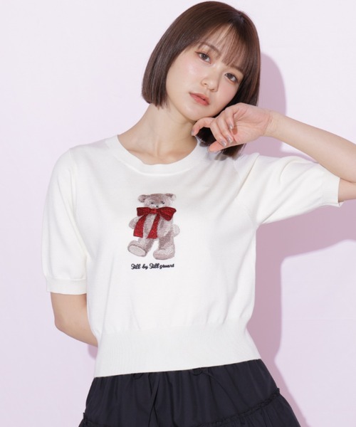 JILL by JILL STUART(ジルバイジルスチュアート)の「〈BEARシリーズ〉モチーフニット(ニット/セーター・レディース・ピンク/ホワイト/ネイビー・FREE)」の22枚目の写真