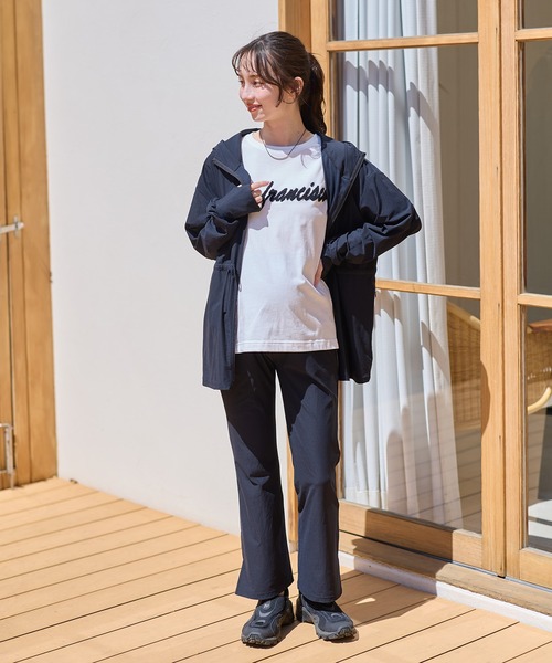 Rosemadame(ローズマダム)の「ラッシュガード マタニティ パンツ|UVカット 吸水速乾 水陸両用 ストレッチ フレア 体型カバー 産前産後対応(マタニティウェア/グッズ・レディース・ベージュ/ブラック・LL/L/M)」の22枚目の写真