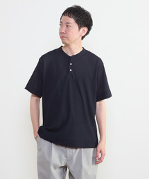 MEN'S MELROSE（メンズメルローズ）の「リランチェワッフルヘンリーネックTシャツ（Tシャツ/カットソー・メンズ）」