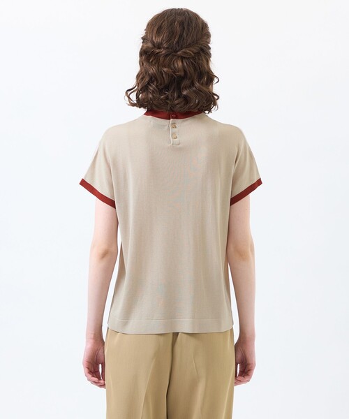 MACKINTOSH PHILOSOPHY（ﾏｯｷﾝﾄｯｼｭ ﾌｨﾛｿﾌｨｰ）の「【Cleric Collar Knit】シアードルマン（Tシャツ/カットソー・レディース・ブルー/ブラウン系その他4/ダークネイビー/ベージュ系その他・38）」の11枚目の写真