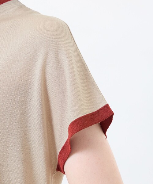 MACKINTOSH PHILOSOPHY（ﾏｯｷﾝﾄｯｼｭ ﾌｨﾛｿﾌｨｰ）の「【Cleric Collar Knit】シアードルマン（Tシャツ/カットソー・レディース・ブルー/ブラウン系その他4/ダークネイビー/ベージュ系その他・38）」の12枚目の写真