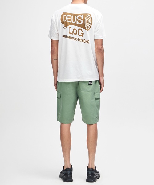 DEUS EX MACHINA(デウスエクスマキナ)の「LOG TEE ボックスフィット 半袖Tシャツ(Tシャツ/カットソー・メンズ・ホワイト/ブルー・M/L)」の7枚目の写真