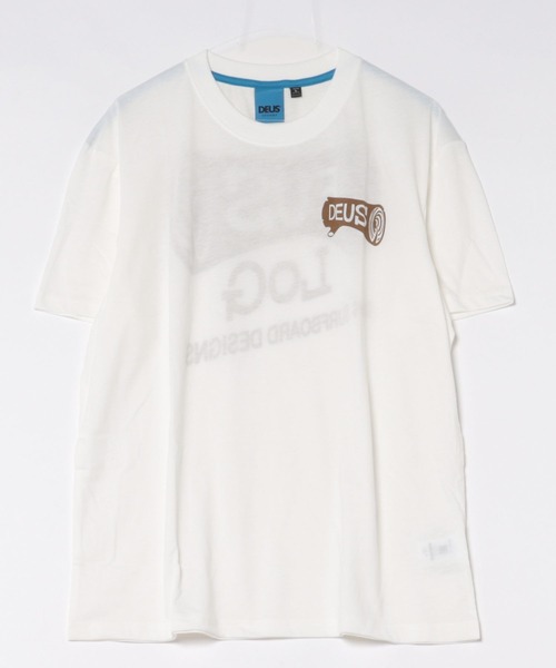 DEUS EX MACHINA(デウスエクスマキナ)の「LOG TEE ボックスフィット 半袖Tシャツ(Tシャツ/カットソー・メンズ・ホワイト/ブルー・M/L)」の3枚目の写真