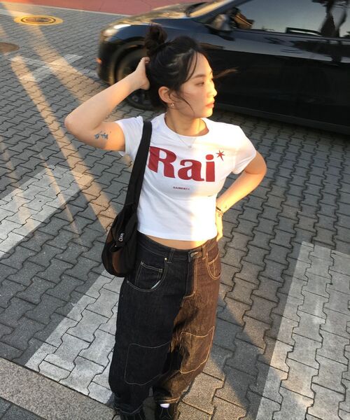 RAIMENT(レイメント)の「エッセンシャル RAI ロゴ ソリッド 半袖Tシャツ_ホワイト(Tシャツ/カットソー・メンズ・その他・MEDIUM/LARGE/X-LARGE/WS)」の2枚目の写真