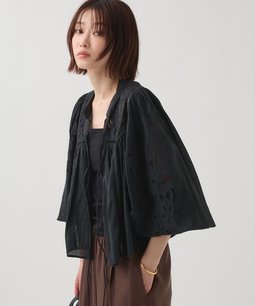 BABYLONE(バビロン)の「カットワーク刺繍ブラウス(シャツ/ブラウス・レディース・ブラック/ホワイト・フリー)」の22枚目の写真