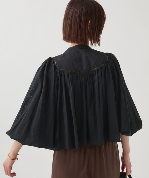 BABYLONE(バビロン)の「カットワーク刺繍ブラウス(シャツ/ブラウス・レディース・ブラック/ホワイト・フリー)」の20枚目の写真
