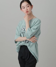 LAKOLE | ニュースペーパーTEE / 842249(Tシャツ/カットソー)