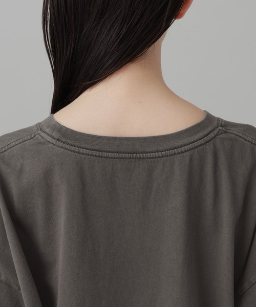 LAKOLE(ラコレ)の「ニュースペーパーTEE / 842249(Tシャツ/カットソー・レディース・オフホワイト/ライトブルー/チャコール・FREE)」の14枚目の写真