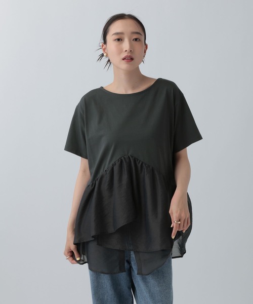 ドッキングペプラムチュニック 759485（Tシャツ/カットソー）｜LEPSIM