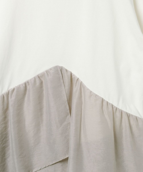 LEPSIM(レプシィム)の「ドッキングペプラムチュニック 759485(Tシャツ/カットソー・レディース・ブラック/チャコールグレー/オフホワイト・FREE)」の9枚目の写真
