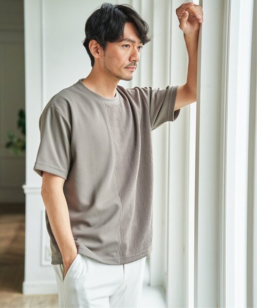 ikka(イッカ)の「【プチプラ1990円(税抜)】冷感DRYフクレジャカード切り替えTシャツ(Tシャツ/カットソー・メンズ・ホワイト/ブラック/カーキ/ネイビー/ベージュ・S/M/L/XL)」の16枚目の写真