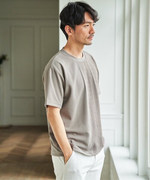 ikka(イッカ)の「【プチプラ1990円(税抜)】冷感DRYフクレジャカード切り替えTシャツ(Tシャツ/カットソー・メンズ・ホワイト/ブラック/カーキ/ネイビー/ベージュ・S/M/L/XL)」の15枚目の写真