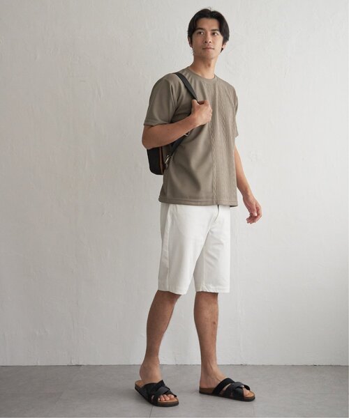 ikka(イッカ)の「【プチプラ1990円(税抜)】冷感DRYフクレジャカード切り替えTシャツ(Tシャツ/カットソー・メンズ・ホワイト/ブラック/カーキ/ネイビー/ベージュ・S/M/L/XL)」の6枚目の写真
