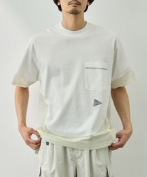 and wander | 【and wander/アンドワンダー】combi SS T(Tシャツ/カットソー)