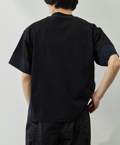 and wander（アンドワンダー）の「【and wander/アンドワンダー】combi SS T（Tシャツ/カットソー・メンズ・ブラック/ホワイト・M/L）」の7枚目の写真