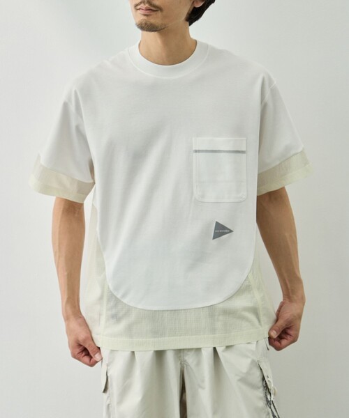 and wander（アンドワンダー）の「【and wander/アンドワンダー】combi SS T（Tシャツ/カットソー・メンズ・ブラック/ホワイト・M/L）」の16枚目の写真