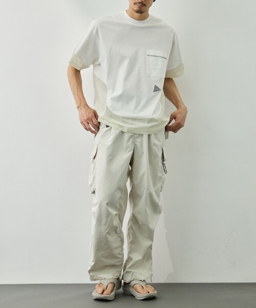 and wander（アンドワンダー）の「【and wander/アンドワンダー】combi SS T（Tシャツ/カットソー・メンズ・ブラック/ホワイト・M/L）」の13枚目の写真