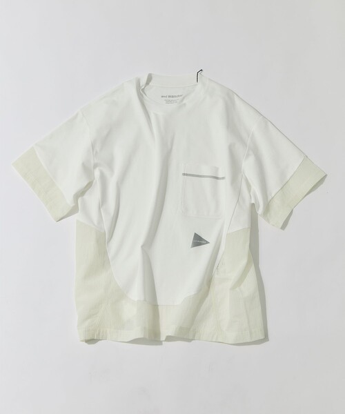and wander（アンドワンダー）の「【and wander/アンドワンダー】combi SS T（Tシャツ/カットソー・メンズ・ブラック/ホワイト・M/L）」の12枚目の写真