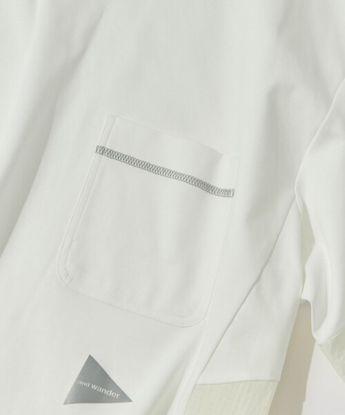 and wander（アンドワンダー）の「【and wander/アンドワンダー】combi SS T（Tシャツ/カットソー・メンズ・ブラック/ホワイト・M/L）」の11枚目の写真