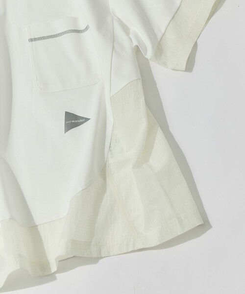 and wander（アンドワンダー）の「【and wander/アンドワンダー】combi SS T（Tシャツ/カットソー・メンズ・ブラック/ホワイト・M/L）」の10枚目の写真