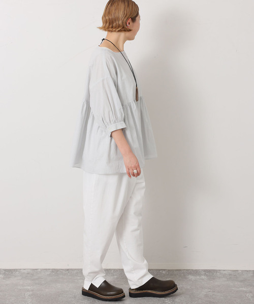 JOURNAL STANDARD LUXE(ジャーナルスタンダード ラックス)の「オーガニックテンジク パンツ(その他パンツ・レディース・ホワイト/ブラック・FREE)」の20枚目の写真