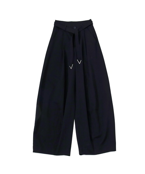murea（ミュレア）の「トライアングルポイントデザインカーブパンツ（その他パンツ・レディース・アイボリー/ブラック・S/M）」の20枚目の写真