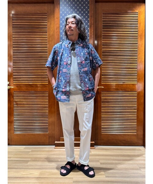 reyn spooner(レインスプーナー)の「【アメリカ建国250th記念】 Brooks Brothers × Reyn Spooner コットン/ポリエステル ボタンダウン アロハシャツ(シャツ/ブラウス・メンズ・ホワイト/ネイビー・MEDIUM/LARGE/SMALL)」の15枚目の写真