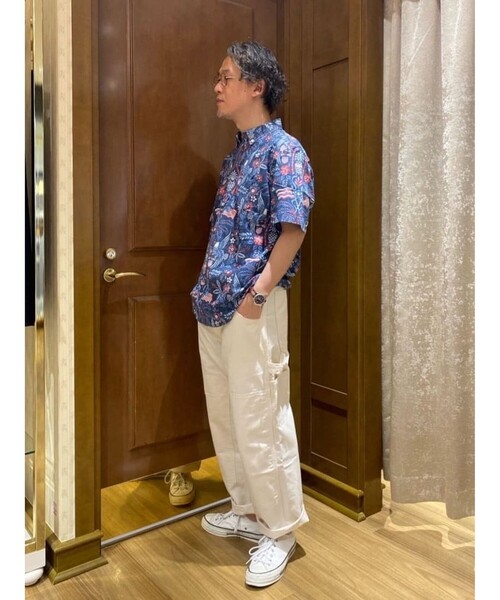 reyn spooner(レインスプーナー)の「【アメリカ建国250th記念】 Brooks Brothers × Reyn Spooner コットン/ポリエステル ボタンダウン アロハシャツ(シャツ/ブラウス・メンズ・ホワイト/ネイビー・MEDIUM/LARGE/SMALL)」の20枚目の写真