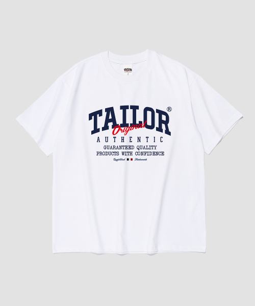 TAILOR STUDIO(テーラースタジオ)の「オリジナルアセンティック半袖Tシャツ(ホワイト)(Tシャツ/カットソー・レディース・その他・SMALL/MEDIUM/LARGE/X-LARGE/2XL)」の1枚目の写真