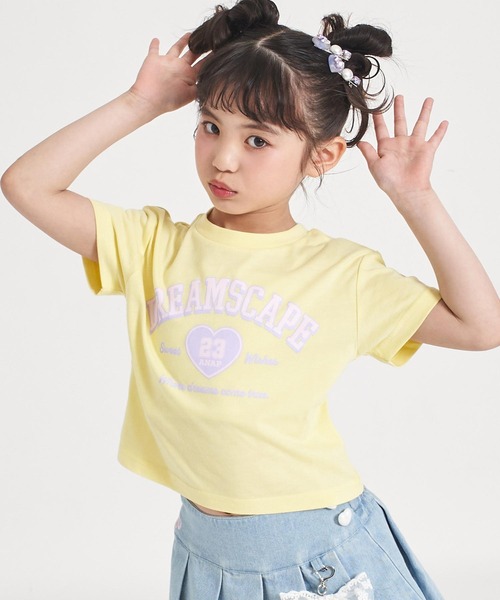 ANAP kids(アナップキッズ)の「カレッジハープリント Tシャツ(Tシャツ/カットソー・キッズ・ホワイト/ライトイエロー/クリア・110/120/130)」の15枚目の写真