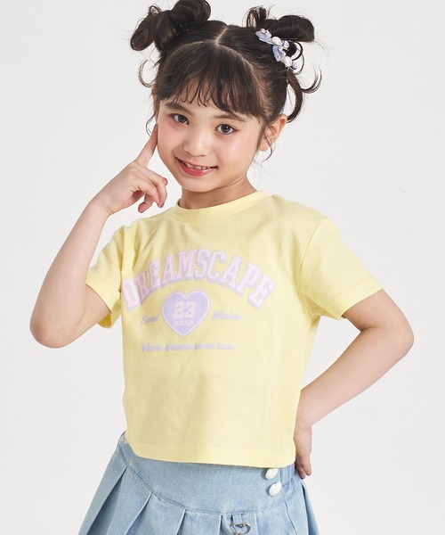 ANAP kids(アナップキッズ)の「カレッジハープリント Tシャツ(Tシャツ/カットソー・キッズ・ホワイト/ライトイエロー/クリア・110/120/130)」の14枚目の写真