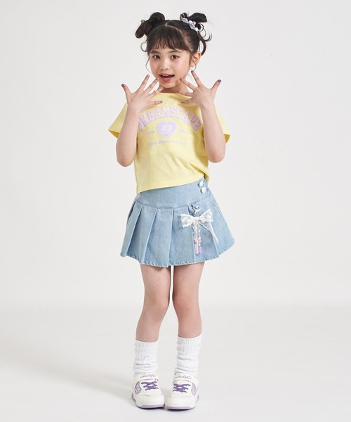 ANAP kids(アナップキッズ)の「カレッジハープリント Tシャツ(Tシャツ/カットソー・キッズ・ホワイト/ライトイエロー/クリア・110/120/130)」の17枚目の写真