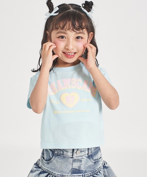 ANAP kids(アナップキッズ)の「カレッジハープリント Tシャツ(Tシャツ/カットソー・キッズ・ホワイト/ライトイエロー/クリア・110/120/130)」の19枚目の写真