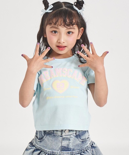 ANAP kids(アナップキッズ)の「カレッジハープリント Tシャツ(Tシャツ/カットソー・キッズ・ホワイト/ライトイエロー/クリア・110/120/130)」の18枚目の写真